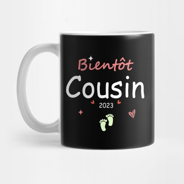 Bientôt Cousin Enfant Annonce 2023 Futur Bébé by SbeenShirts